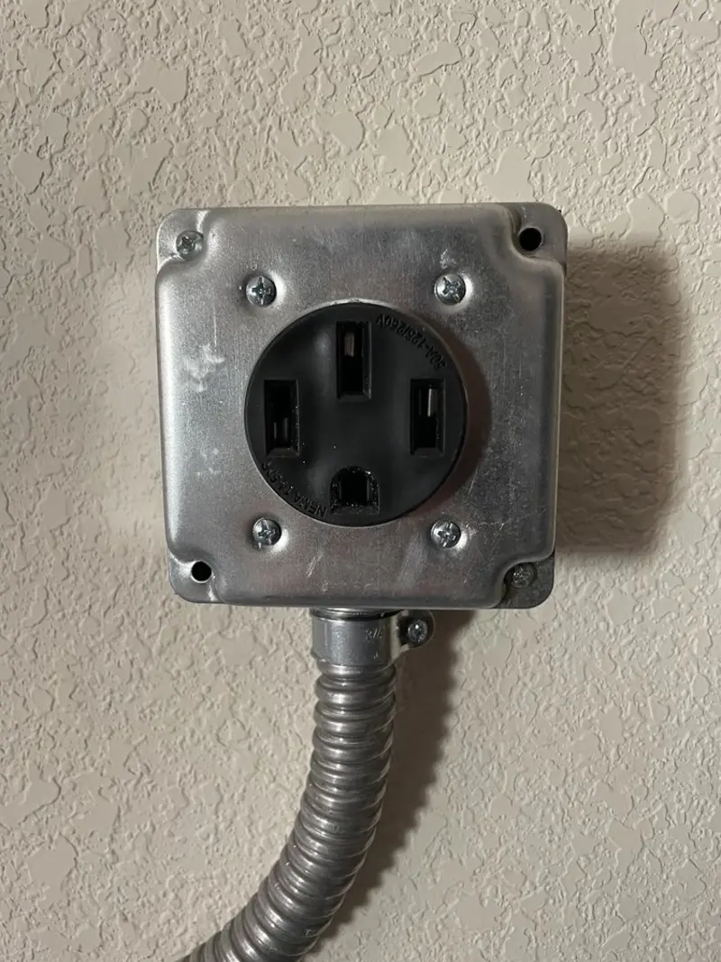 NEMA 14-50 outlet installed for Smart Home Electrical in Lake Royale
